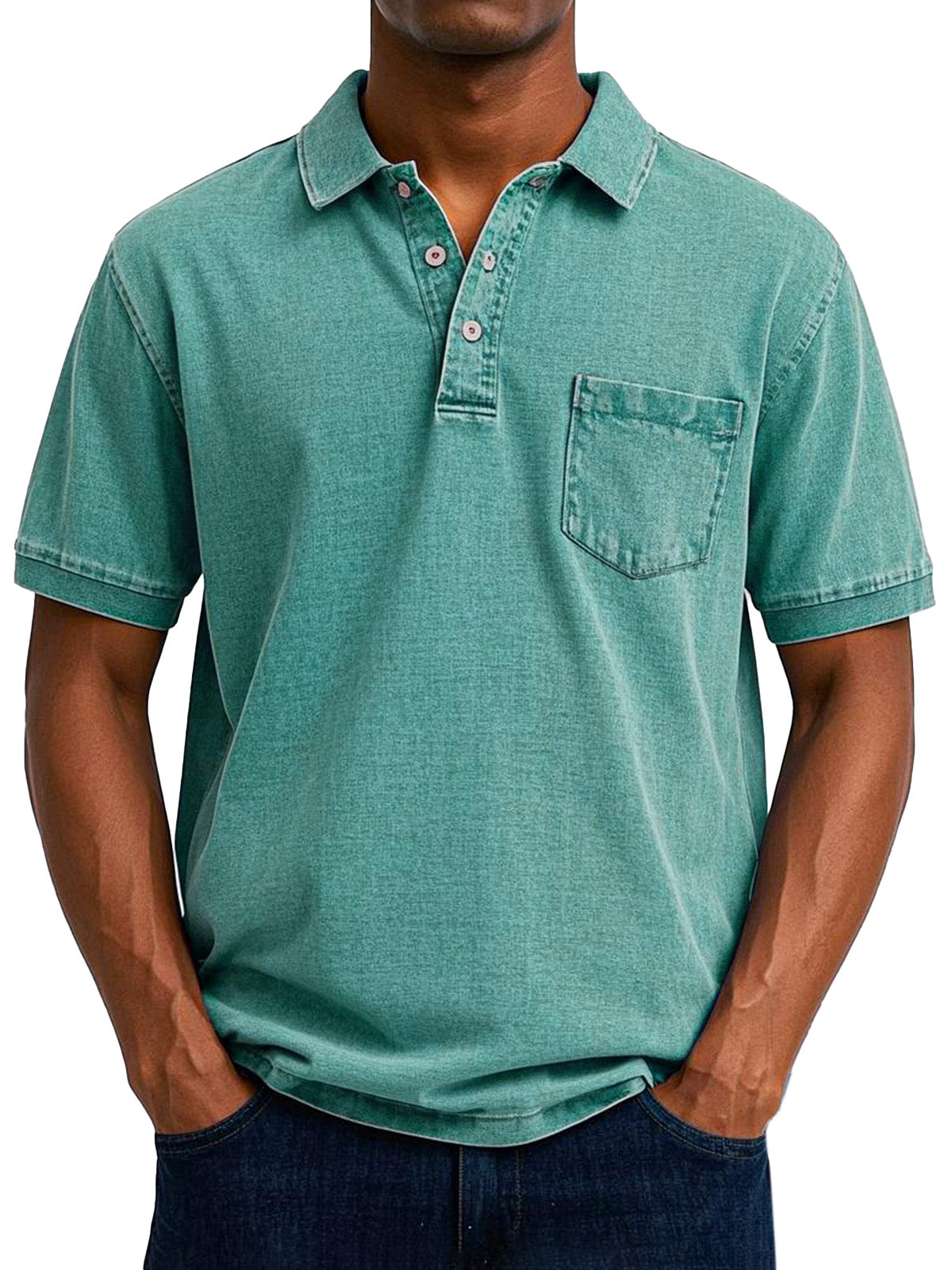 Bassie - Vintage casual poloshirt voor heren
