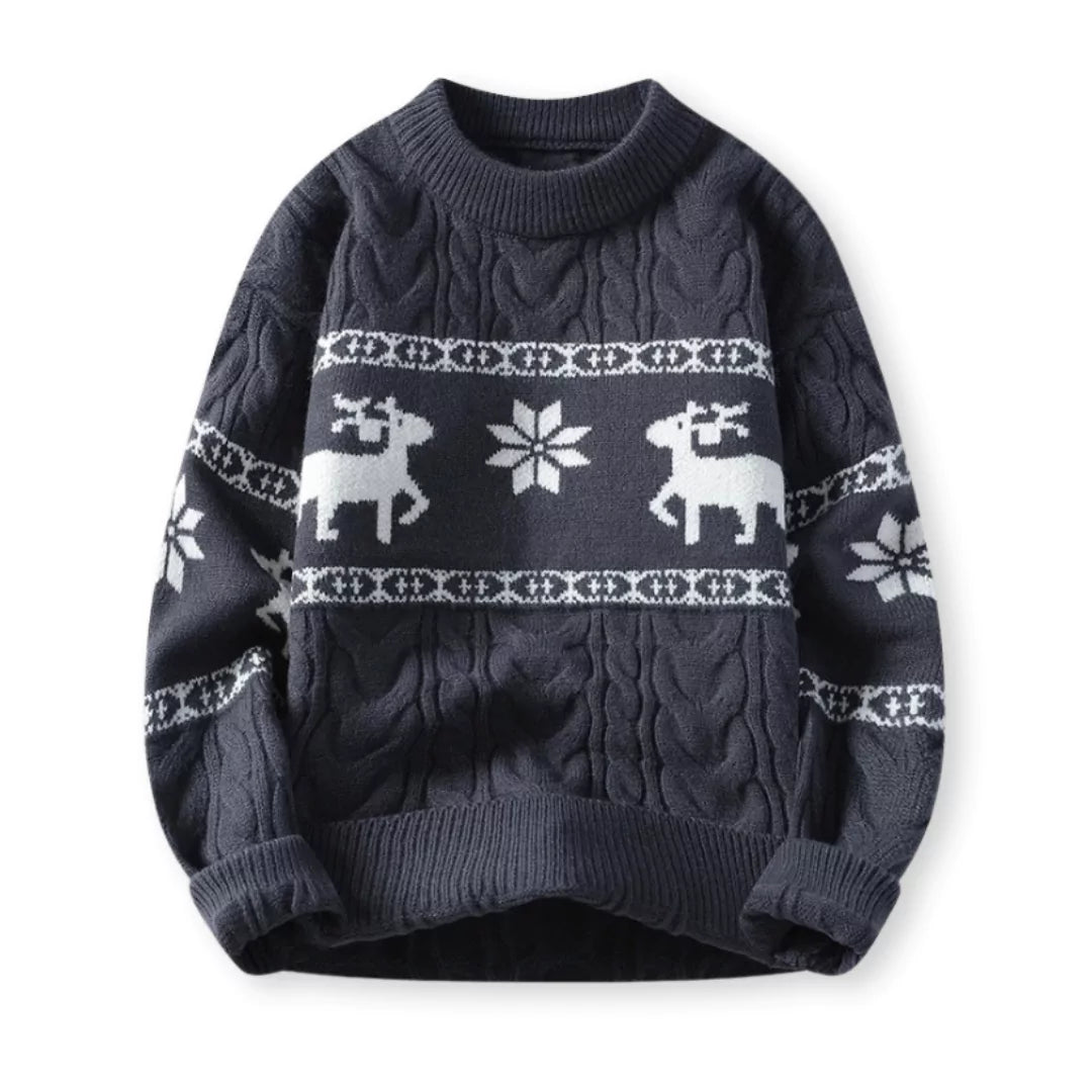 Nordica™: Luxe Kersttrui met Rendiermotief