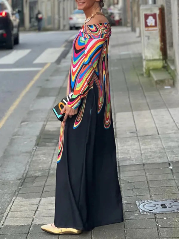 NovaMAY™ - Elegante Jurk met kleurenprint