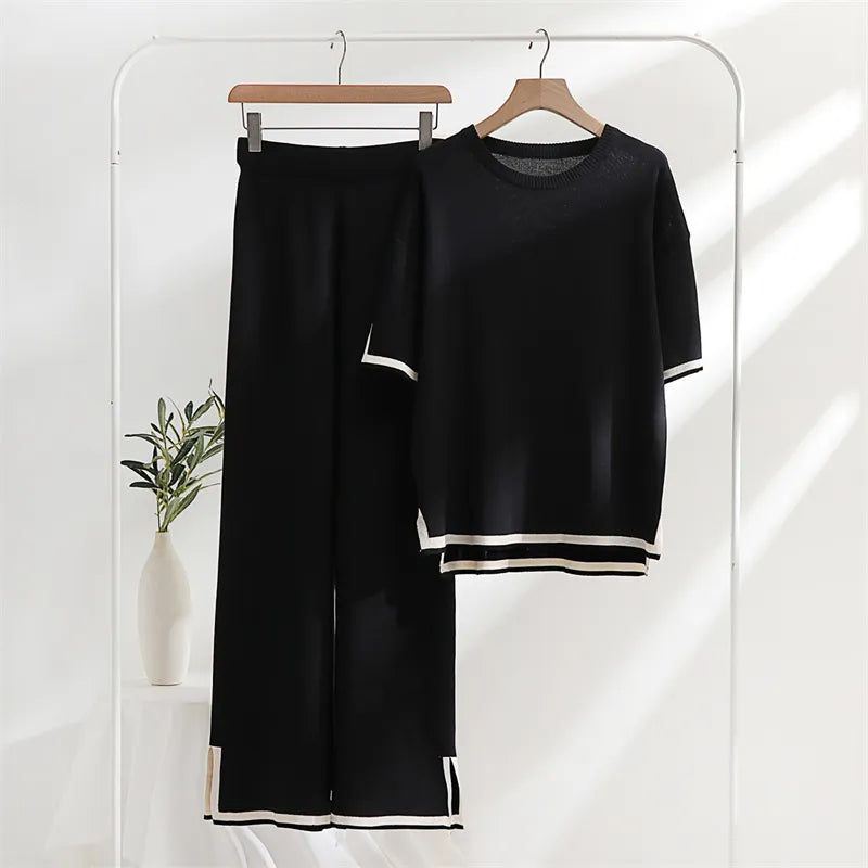 Classy Elastic Knit Lounge 2 Delige Set