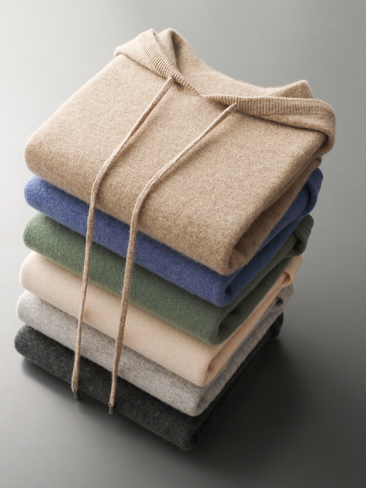 Nils: 100% Australische wol Hoodie/Sweater