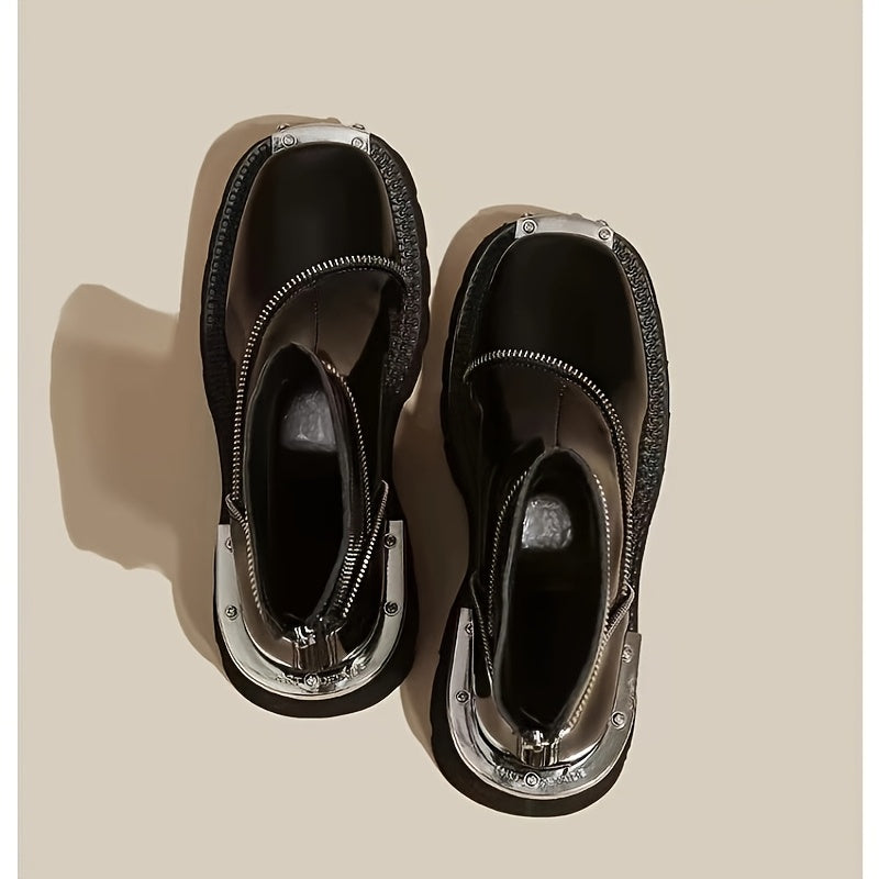 Ava - Luxe Mid Heel Enkellaarsjes