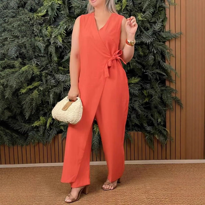 Nuvia - Luchtige Jumpsuit met Strik