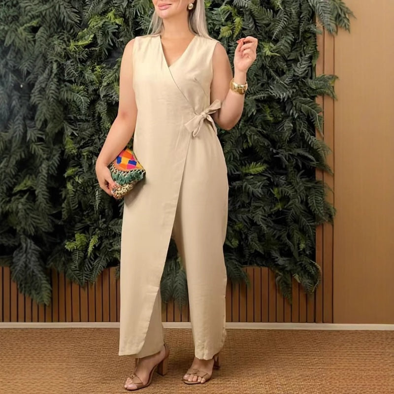 Nuvia - Luchtige Jumpsuit met Strik