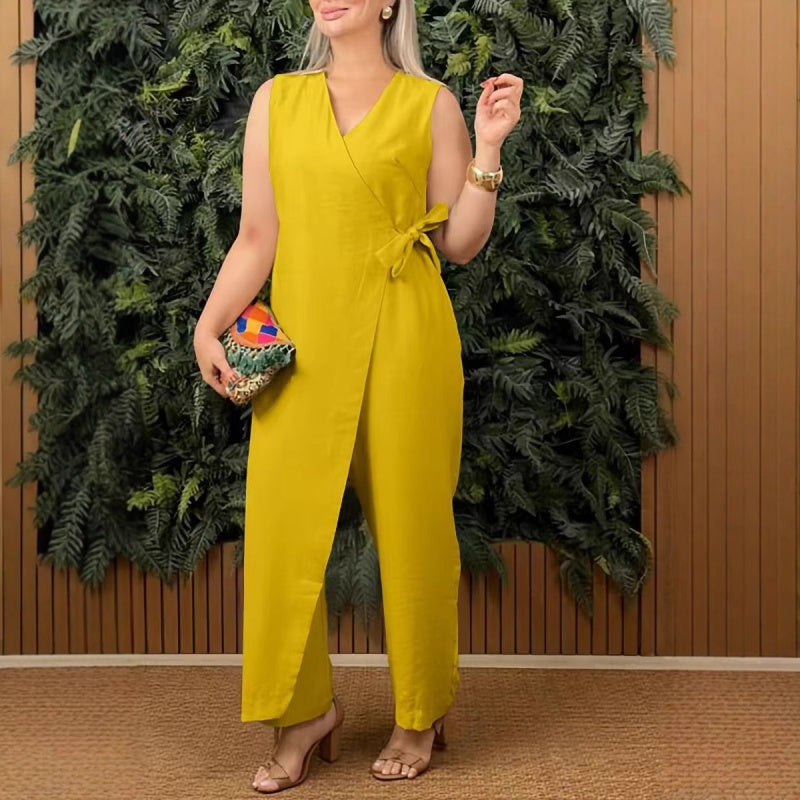 Nuvia - Luchtige Jumpsuit met Strik