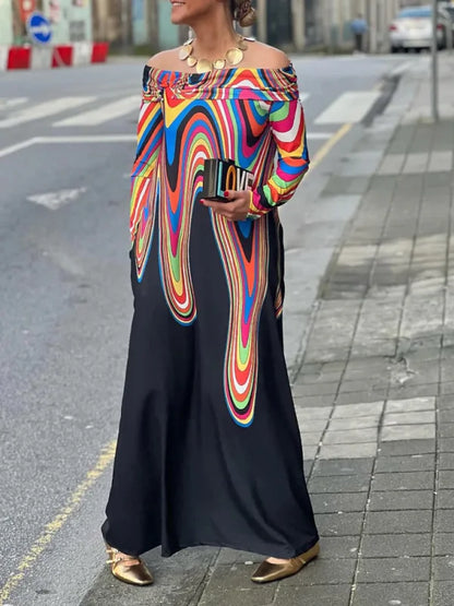 NovaMAY™ - Elegante Jurk met kleurenprint