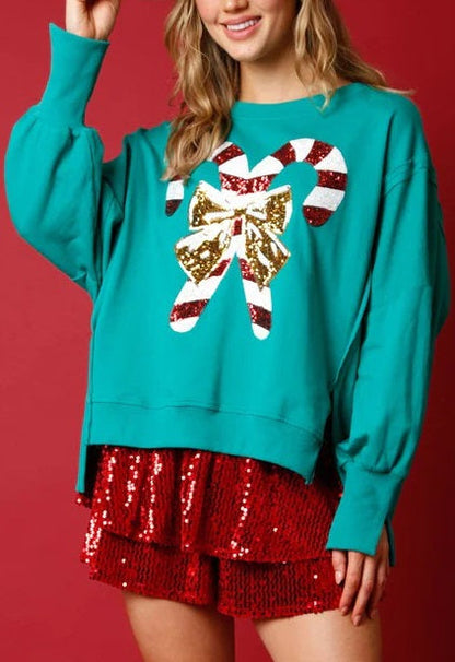 Livia™ - Sprankelende Candy Cane Trui