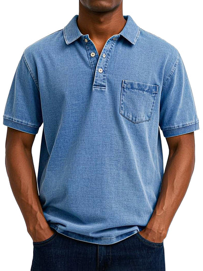 Bassie - Vintage casual poloshirt voor heren
