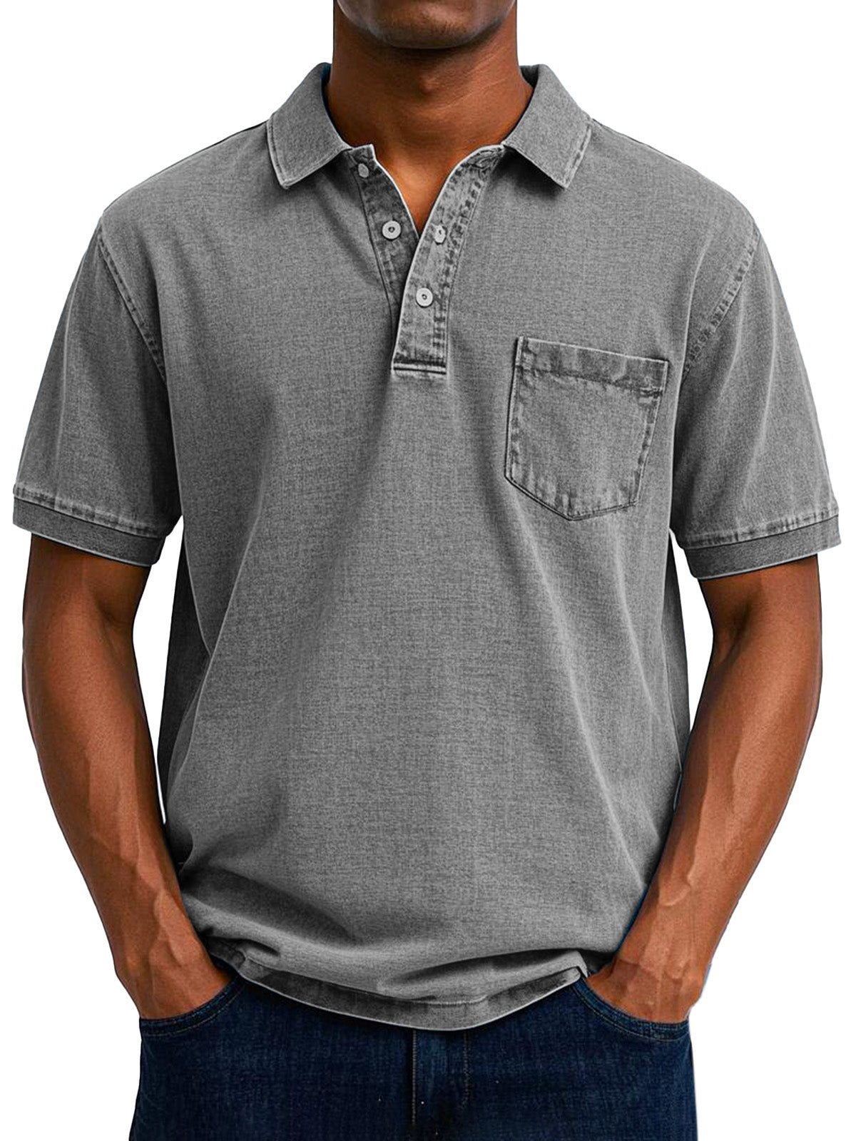 Bassie - Vintage casual poloshirt voor heren