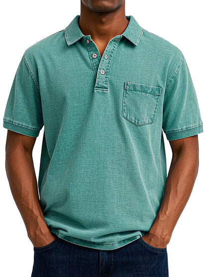Bassie - Vintage casual poloshirt voor heren