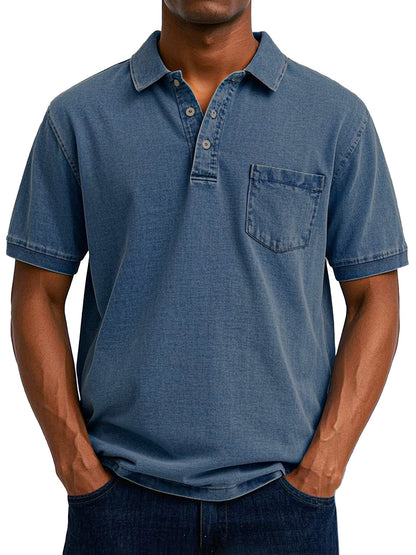 Bassie - Vintage casual poloshirt voor heren
