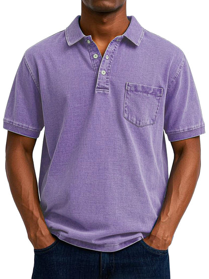 Bassie - Vintage casual poloshirt voor heren