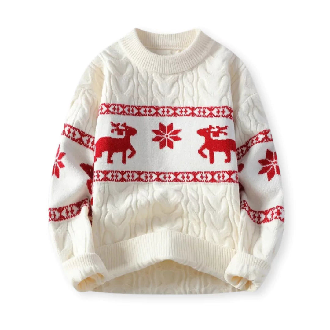 Nordica™: Luxe Kersttrui met Rendiermotief