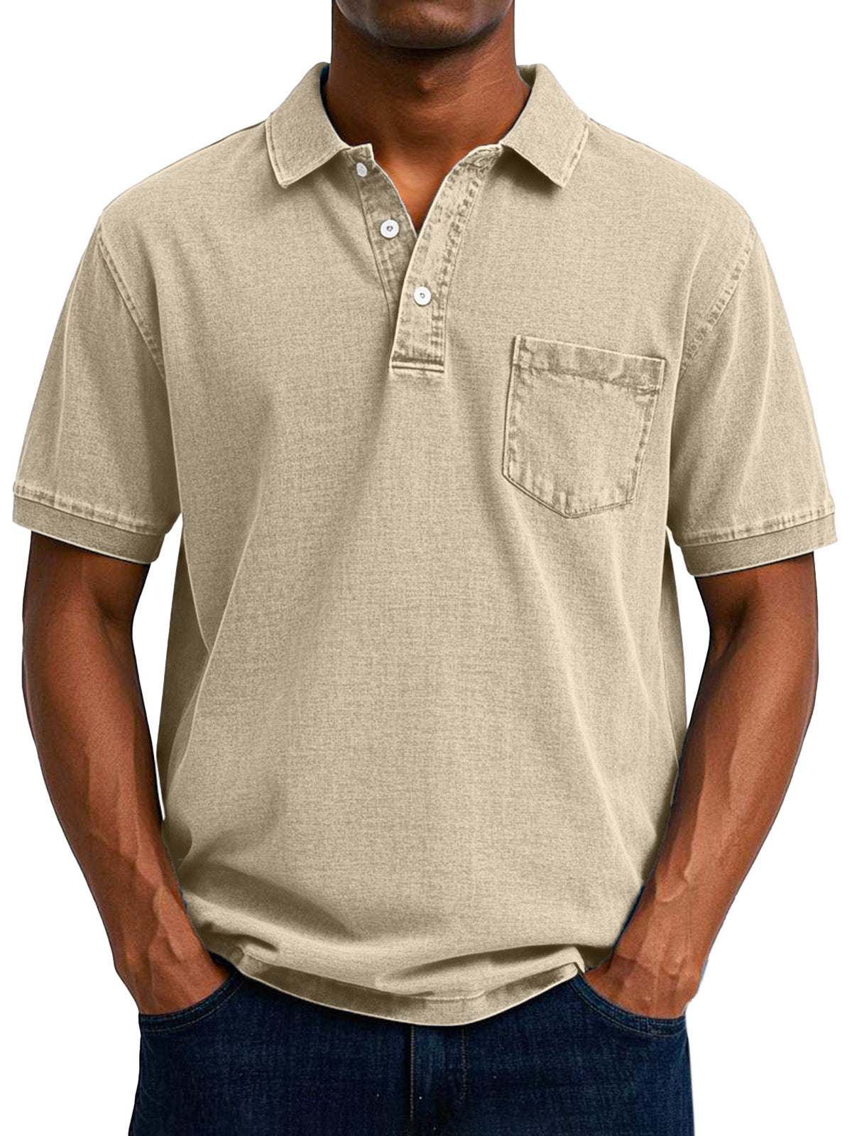 Bassie - Vintage casual poloshirt voor heren