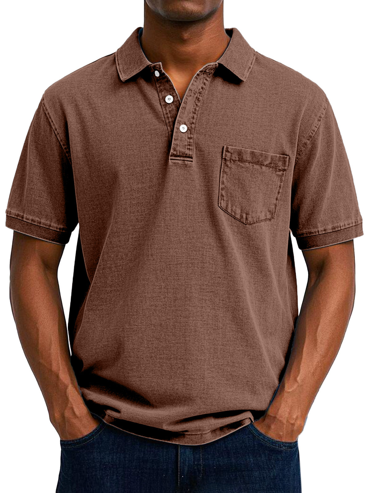 Bassie - Vintage casual poloshirt voor heren