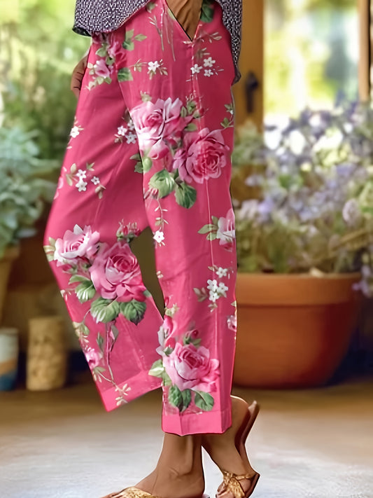 Florya™ -  Luchtige Bloemenbroek voor een Vrouwelijke Zomerlook
