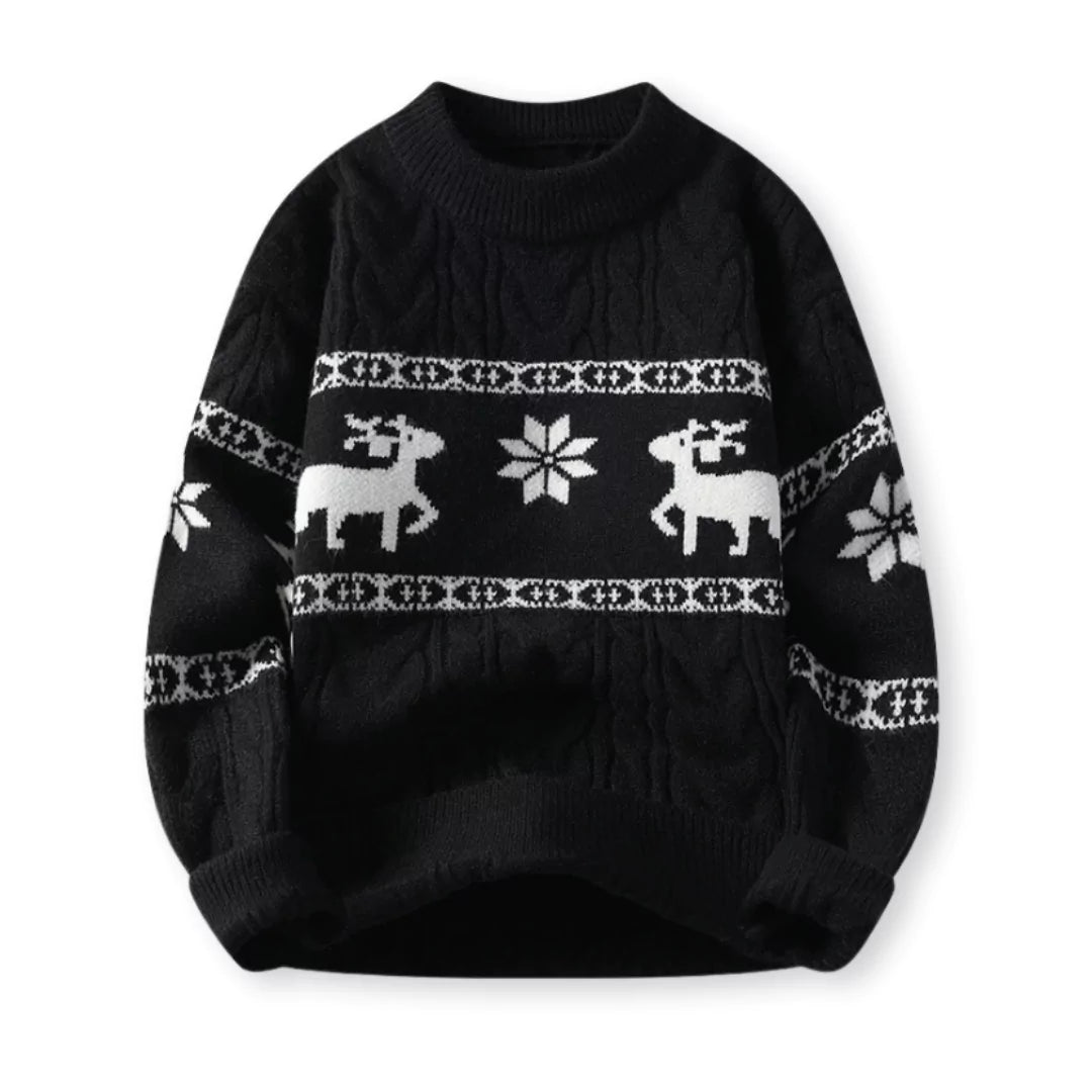 Nordica™: Luxe Kersttrui met Rendiermotief