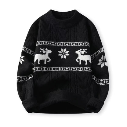 Nordica™: Luxe Kersttrui met Rendiermotief