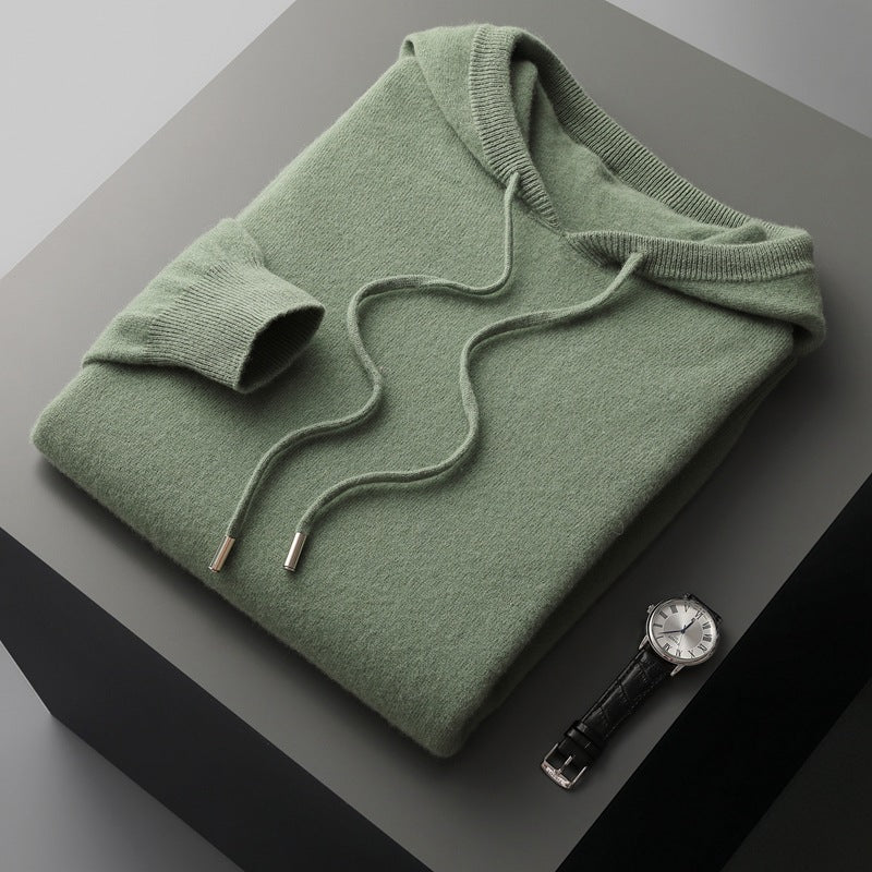 Nils: 100% Australische wol Hoodie/Sweater