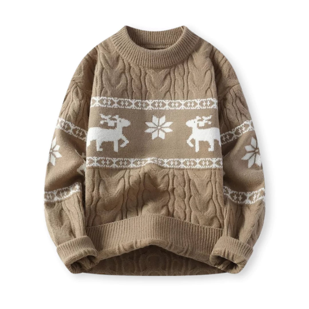 Nordica™: Luxe Kersttrui met Rendiermotief