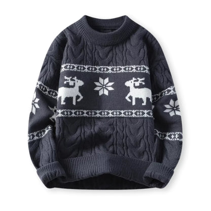 Nordica™: Luxe Kersttrui met Rendiermotief
