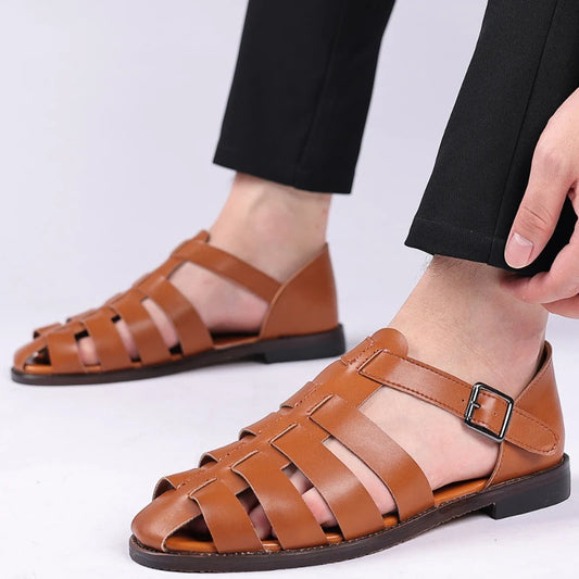SOLANO - Premium leren sandalen voor heren