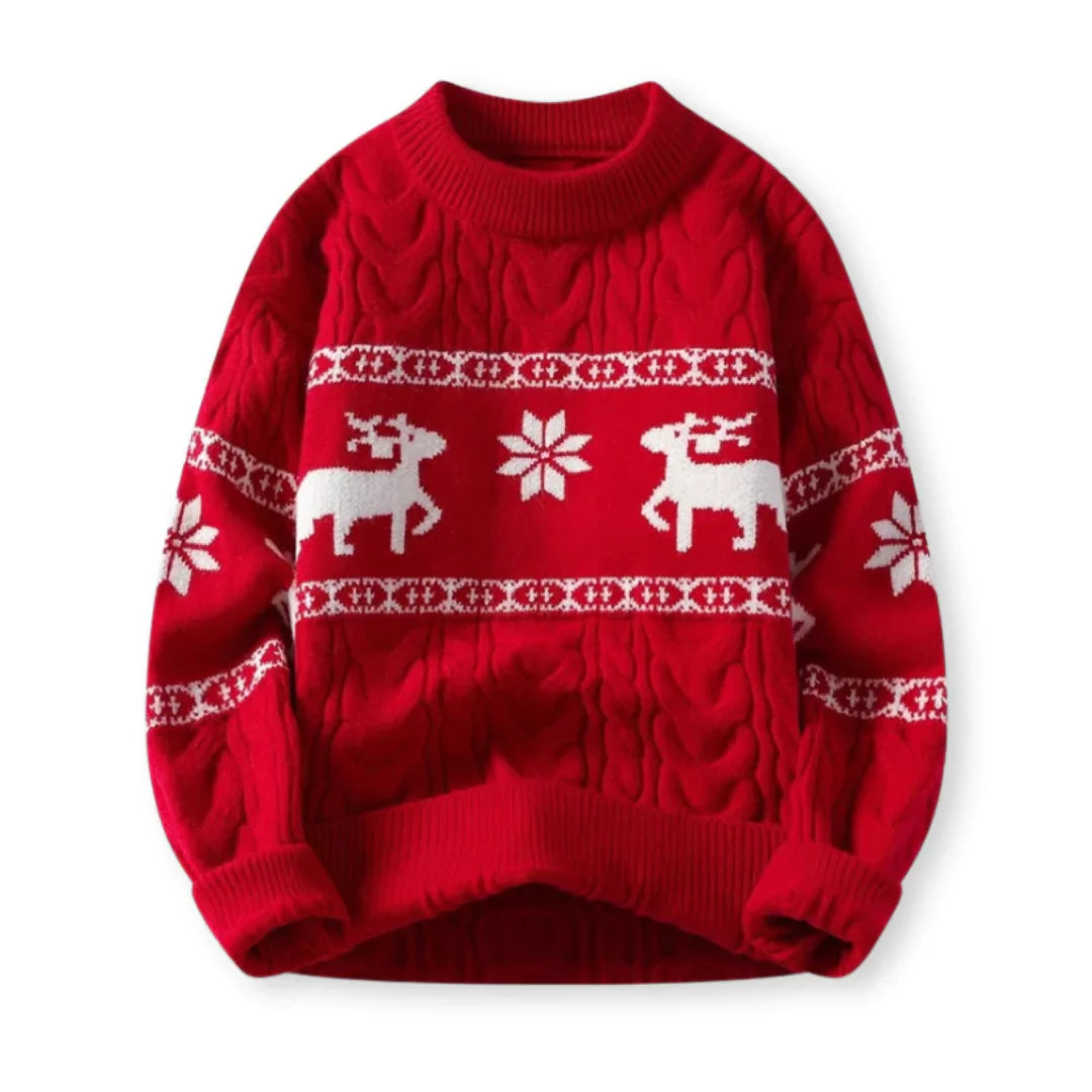 Nordica™: Luxe Kersttrui met Rendiermotief