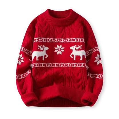 Nordica™: Luxe Kersttrui met Rendiermotief