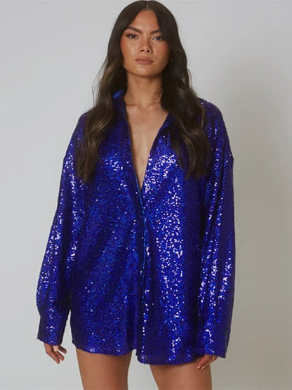 Glam™: Luxe Oversized Blouse voor Dames