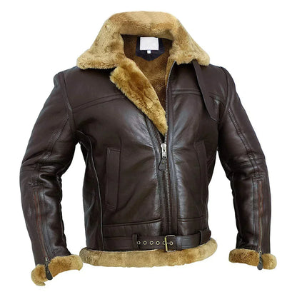 Léo™ |  Comfortabele vintage vegan leren pilotenjack