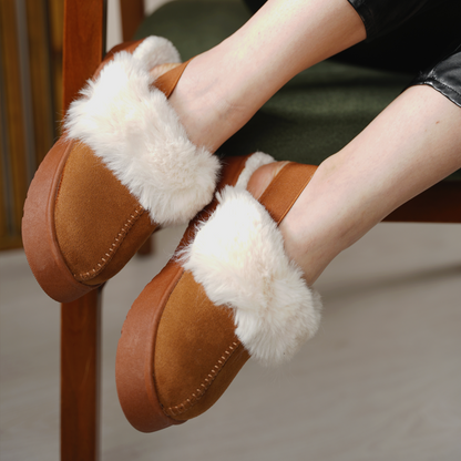 GoGoComfort™: Suède Slingback Klompen