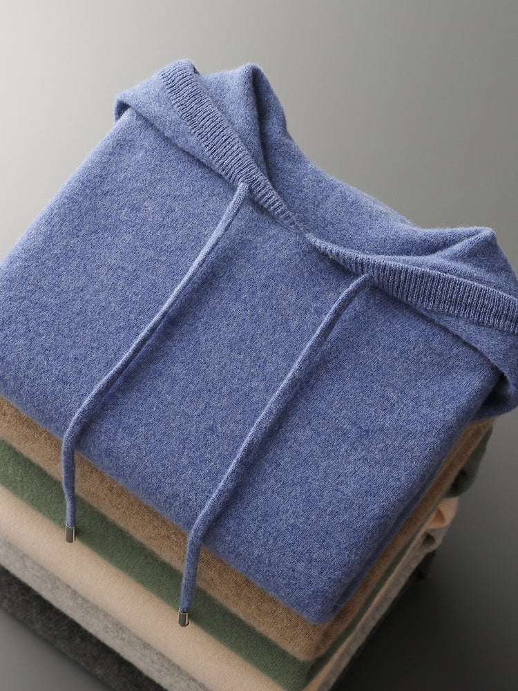 Nils: 100% Australische wol Hoodie/Sweater