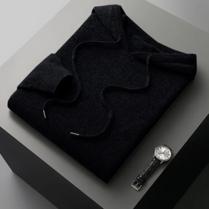 Nilo™ - Hoodie Sweater - 100% Merino Wol uit Australië: Gebreide Trui voor Herfst en Winter