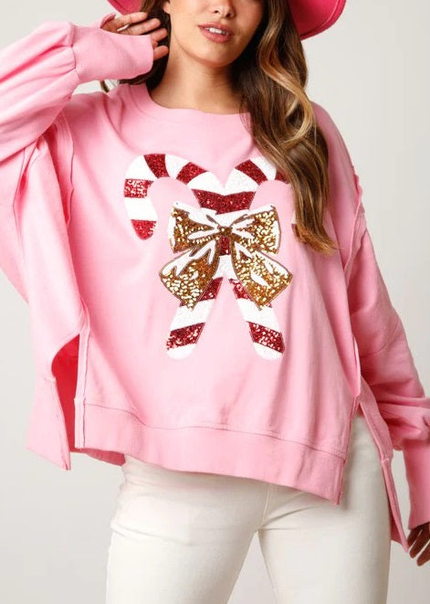 Livia™ - Sprankelende Candy Cane Trui