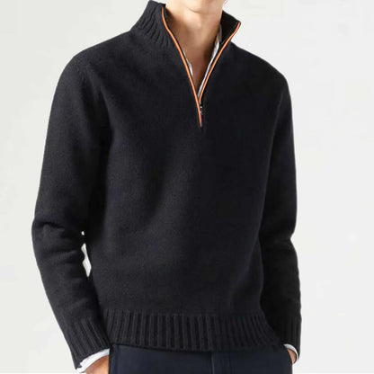 Warme half-zip trui heren | Onni