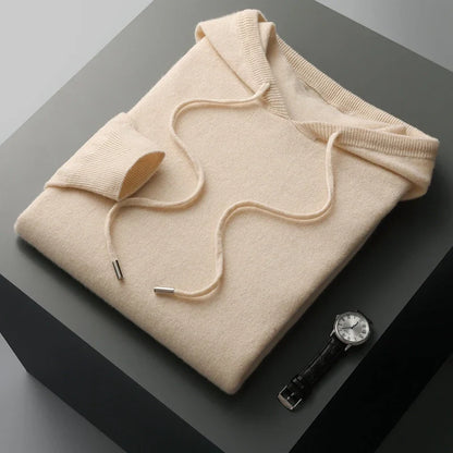 Nilo™ - Hoodie Sweater - 100% Merino Wol uit Australië: Gebreide Trui voor Herfst en Winter