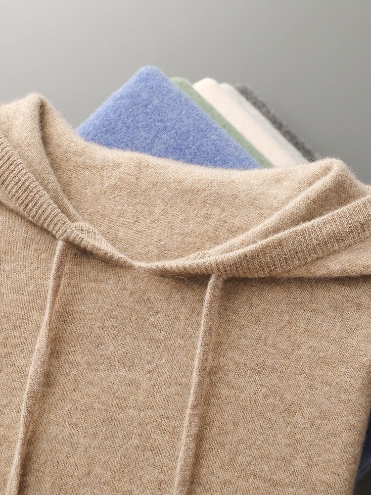Nils: 100% Australische wol Hoodie/Sweater