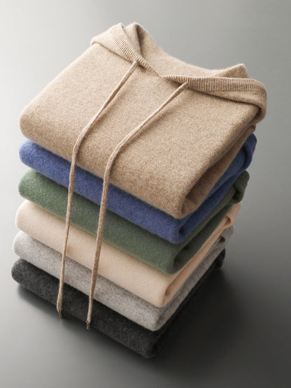 Nils: 100% Australische wol Hoodie/Sweater