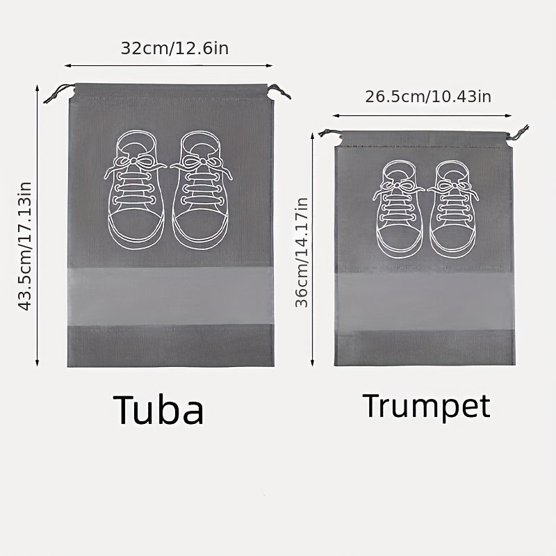 Tidy™ | Reisset Schoenentasjes – Ademend en Stofvrij (5 stuks)
