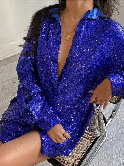 Glam™: Luxe Oversized Blouse voor Dames
