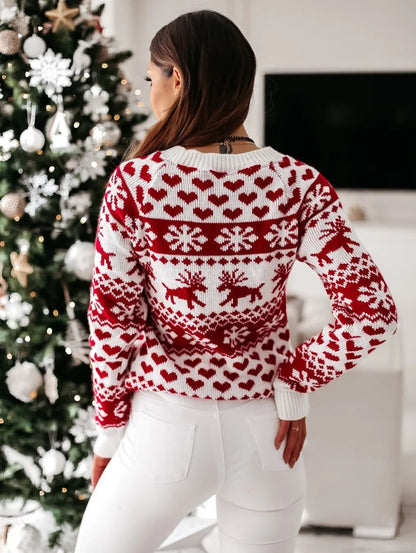 Gebreide dames kersttrui